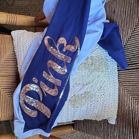 Pink, Victoria's Secret sequined, long sleeve shirt, size S - Picture 8 of 9